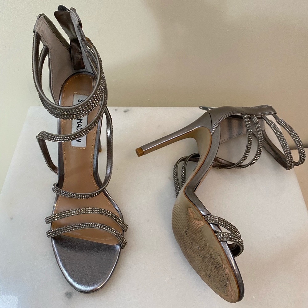 Steve Madden - silver open toe